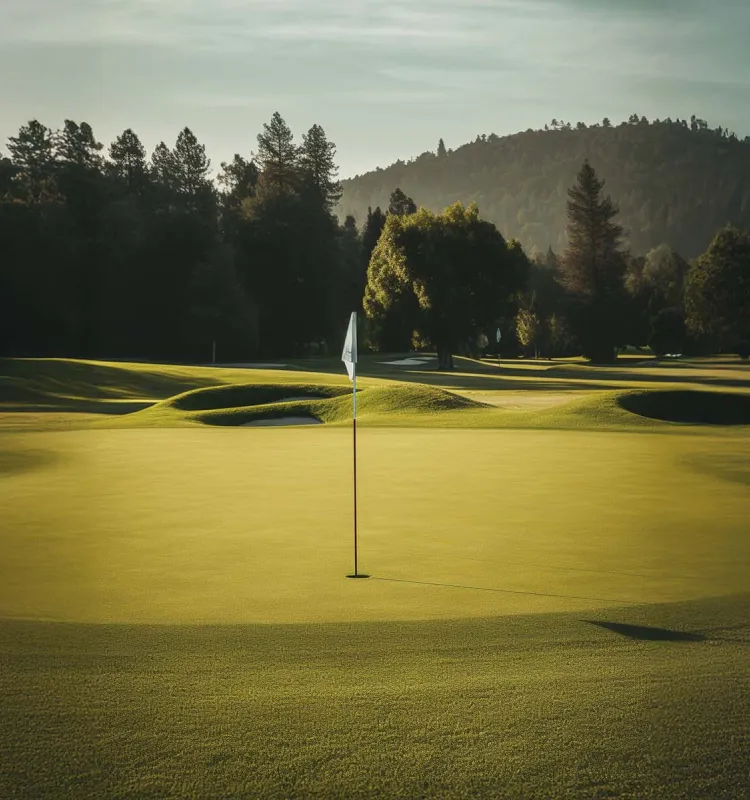 Weitläufiger Golfplatz am Grand Elisabeth Wellnesshotel Bad Ischl in ruhiger Naturkulisse
