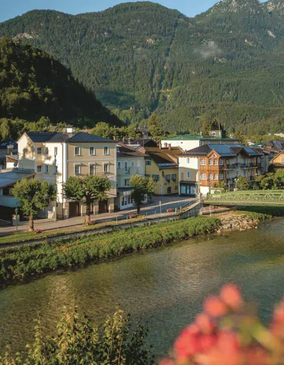 Sommerlicher Ausblick auf Bad Ischl unweit des Wellnesshotels Grand Elisabeth