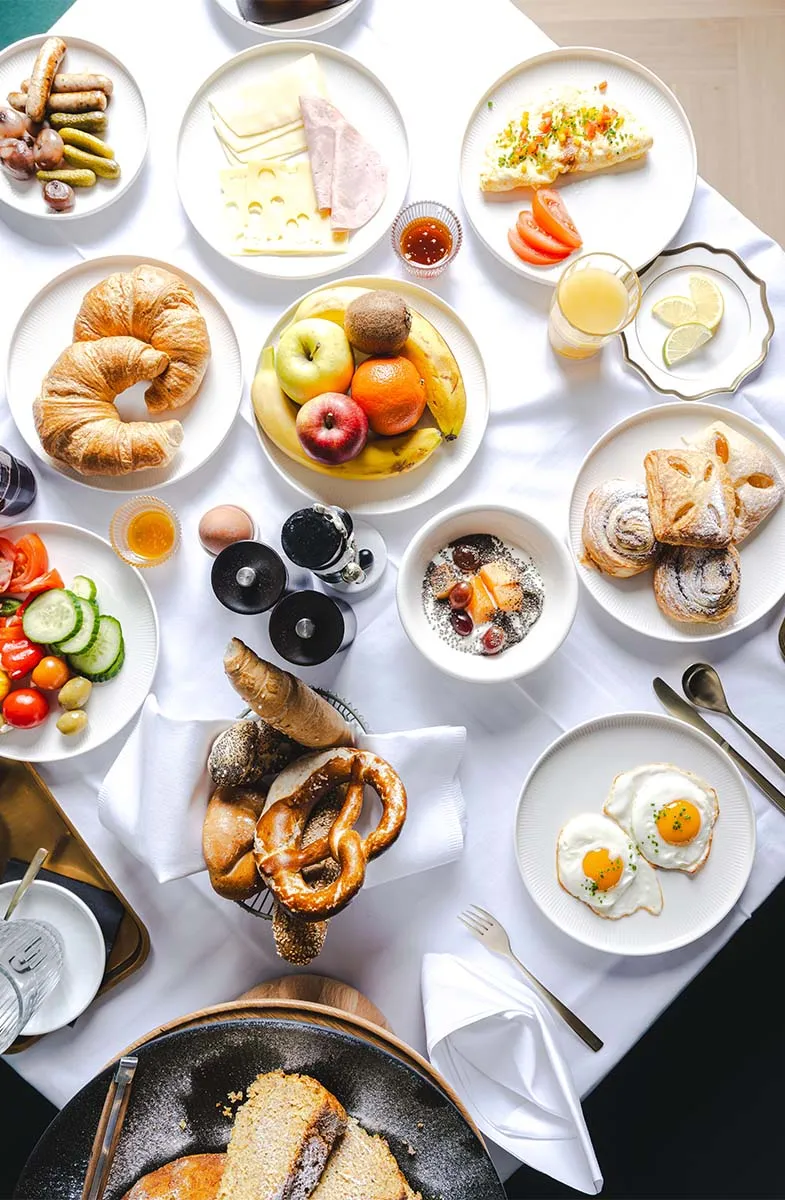 Rich breakfast at Grand Elisabeth Designhotel Bad Ischl