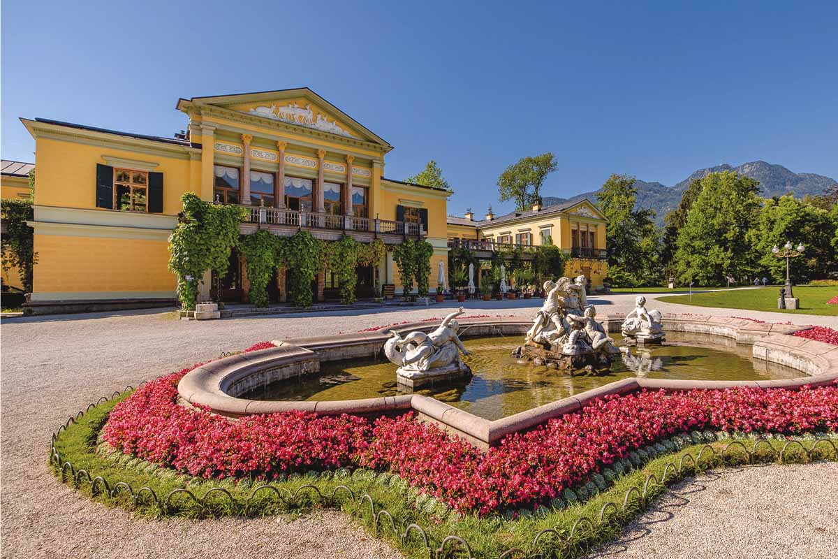 Blick auf die Kaiservilla unweit des Grand Elisabeth Hotels in Bad Ischl